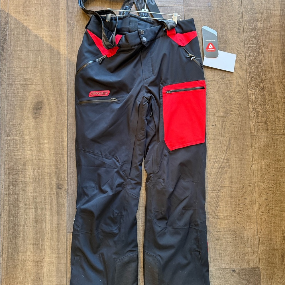 Brand New Spyder Men's Black and Red Propulsion Pants with tags